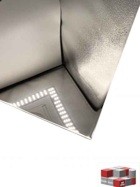 Edelstahlblech Super Mirror hochglanzpoliert Spiegel Blech Spiegelplatten